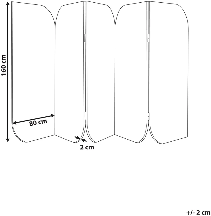 Beliani Pertvara SHADY 400 x 160 cm pilka