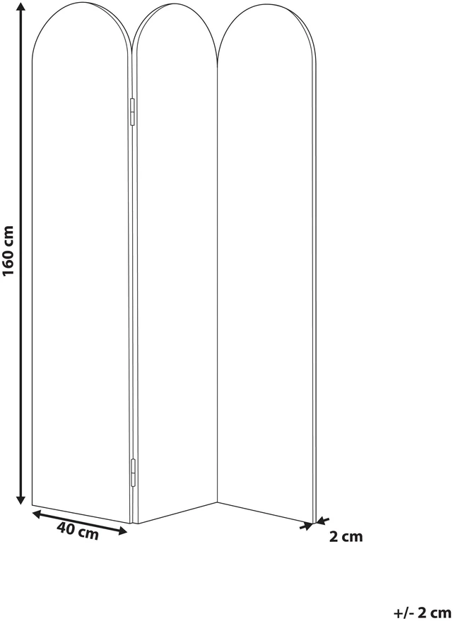 Beliani Pertvara SLIMMY 120 x 160 cm smėlio spalvos