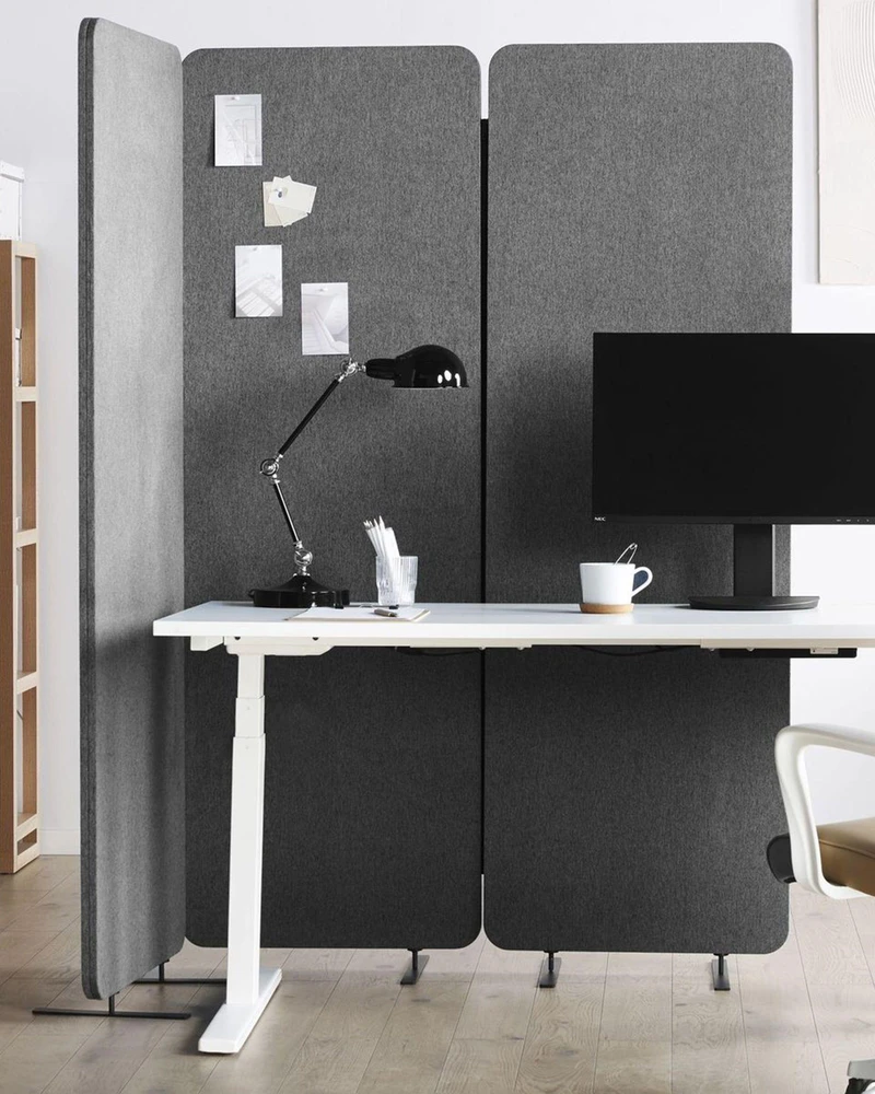 Beliani Pertvara STANDI 184 x 184 cm Pilka