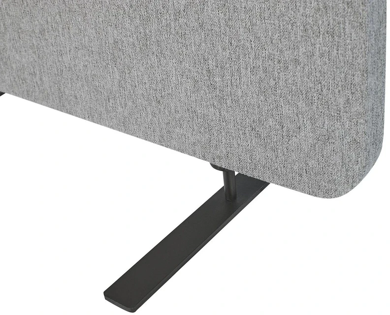 Beliani Pertvara STANDI 184 x 184 cm Šviesiai pilka