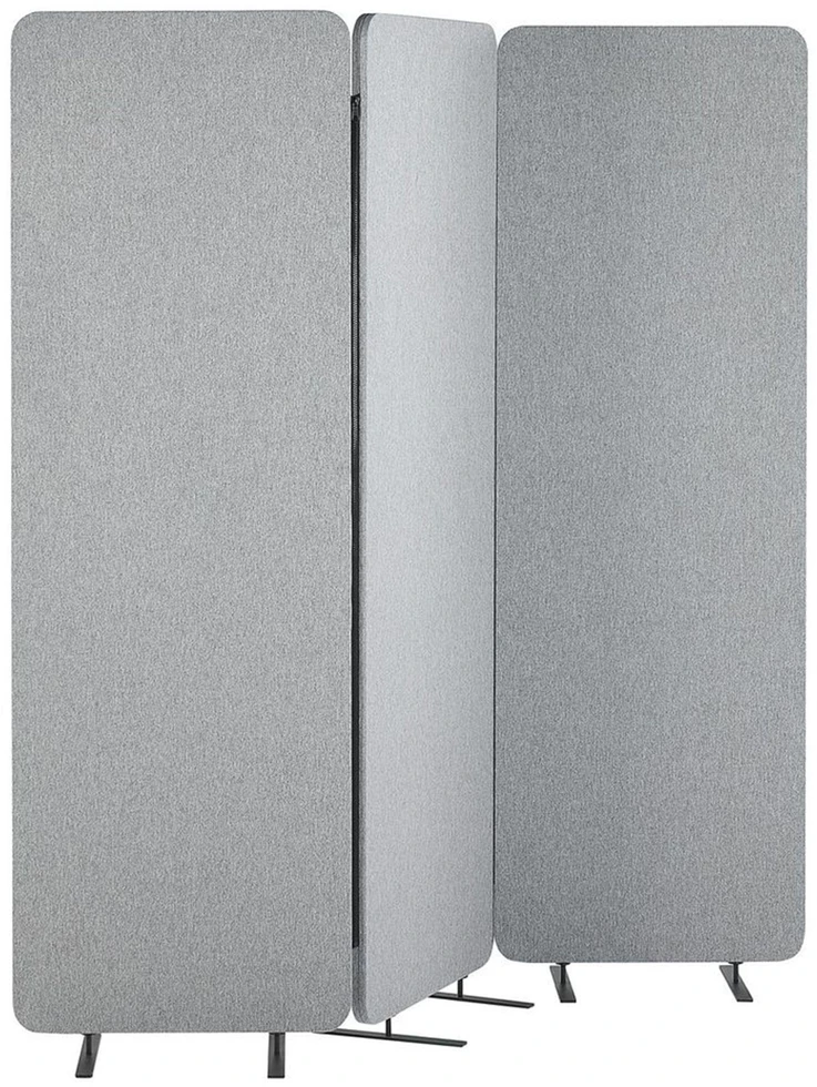Beliani Pertvara STANDI 184 x 184 cm Šviesiai pilka