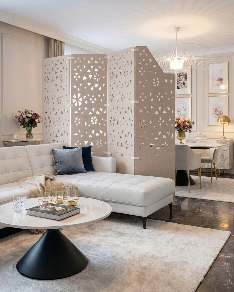 Beliani Pertvara STARRY 240 x 180 cm šviesiai smėlio spalvos