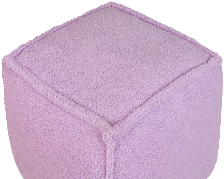 Beliani Puf AS ALIPUR boucle, violetinis