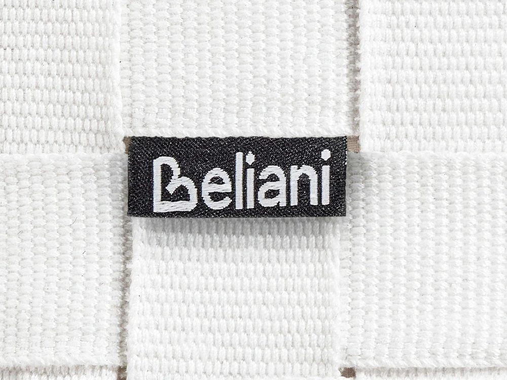 Beliani Pufas BODLA, sintetinis audinys, baltas