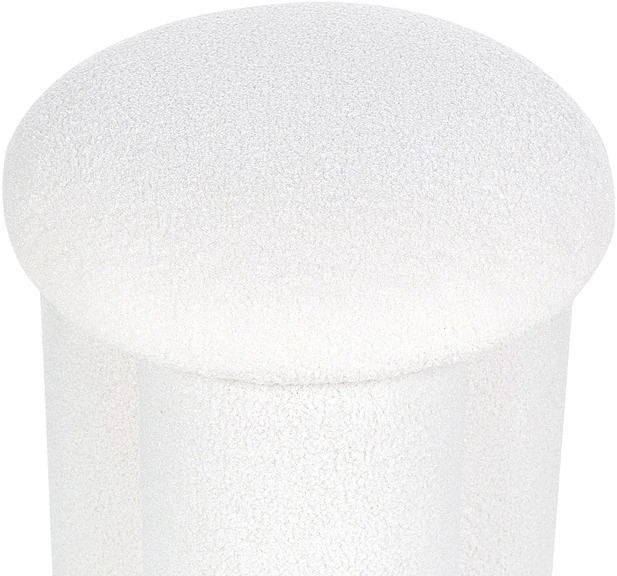 Beliani Pufas CARRINGTON Boucle, natūralios baltos spalvos