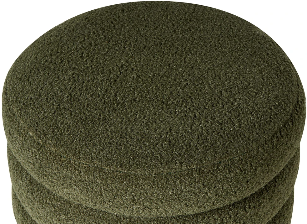 Beliani Pufas CHILLY Boucle žalias