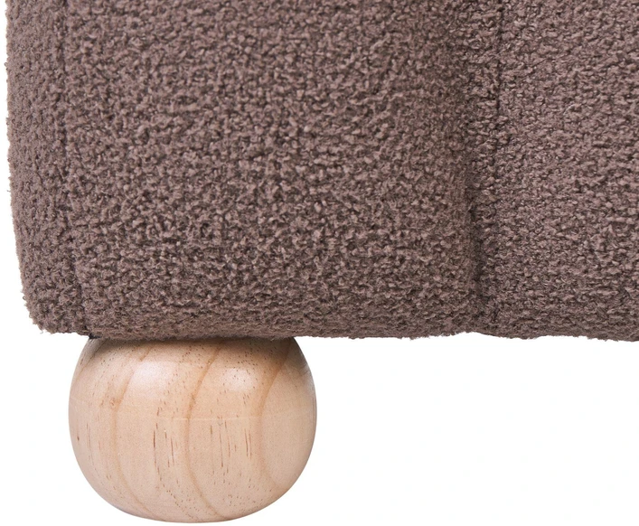 Beliani Pufas IDYLLWILD Boucle rudas