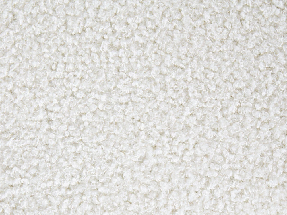Beliani Pufas KANSAS Boucle baltas