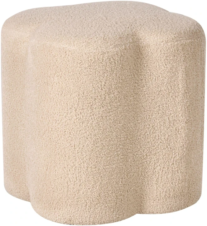Beliani Pufas MANCOS, boucle audinys, smėlio spalvos