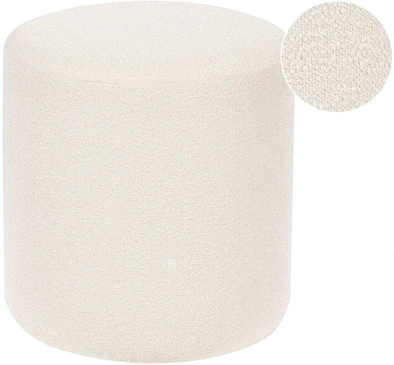 Beliani Pufas MOAB Boucle baltas