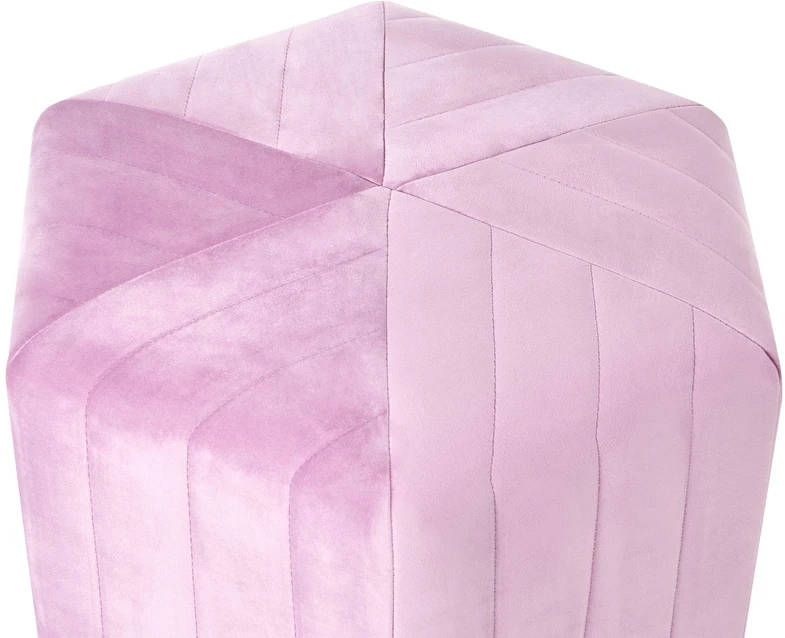 Beliani Pufas MURIETTA, veliūrinis, šviesiai violetinis