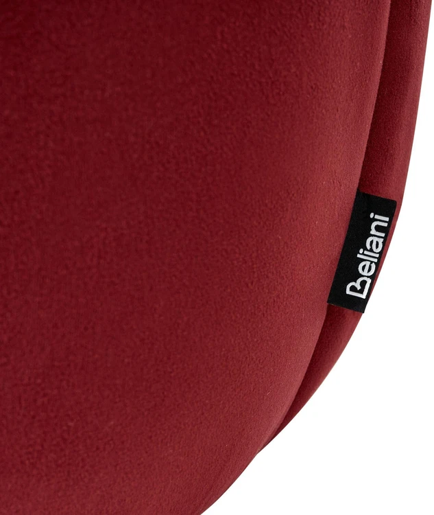 Beliani Pufas SELBY, aksominis, bordo