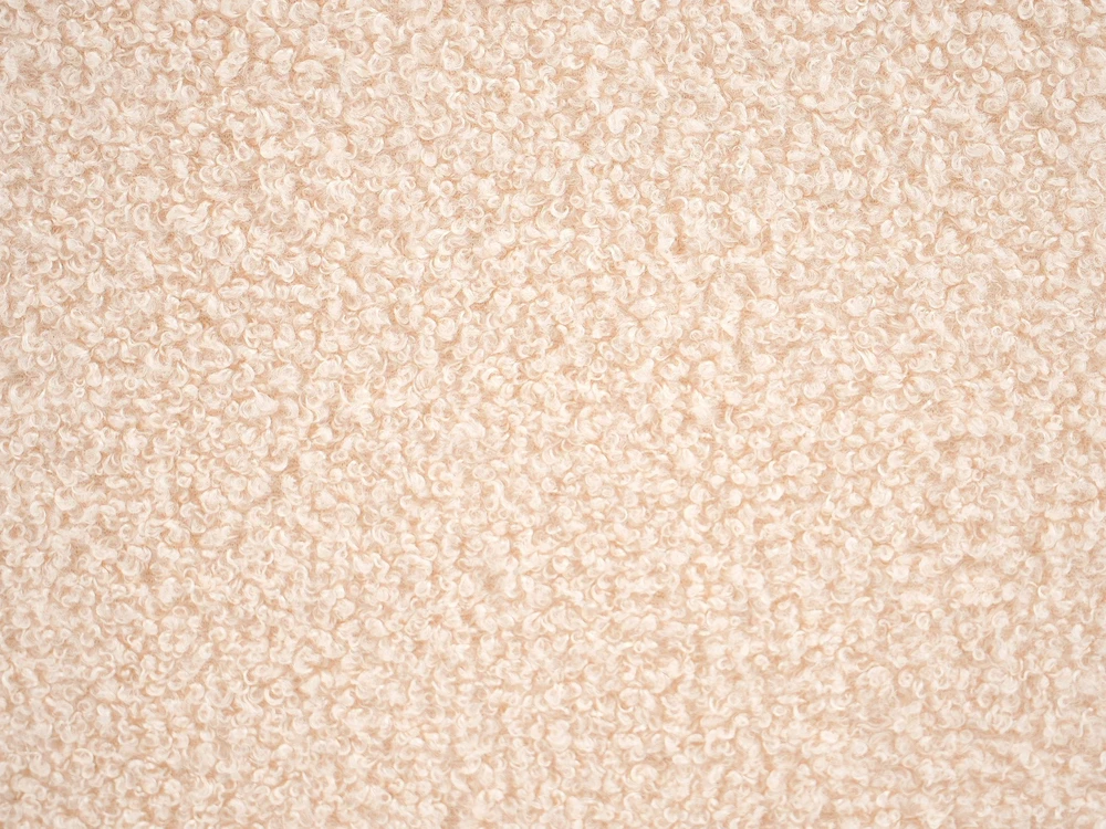 Beliani Pufas SINCLAIR, boucle, smėlio spalvos