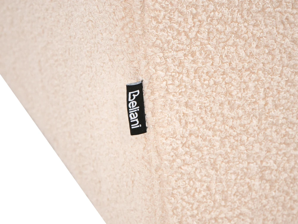 Beliani Pufas SINCLAIR, boucle, smėlio spalvos
