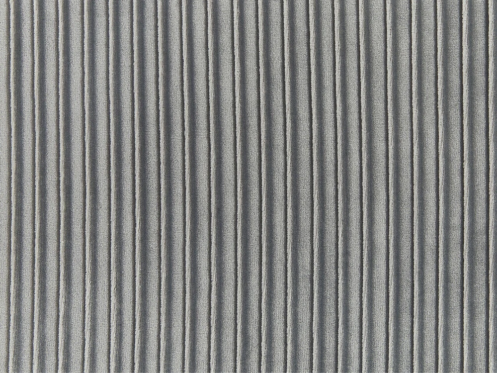 Beliani Veliūrinis pufas su daiktų laikymo vieta 35 x 41 x 55 cm šviesiai pilkos spalvos