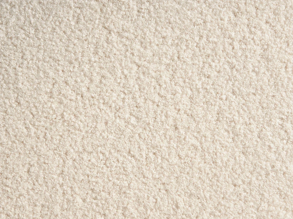 Beliani Pufas SUMPTER, baltas, boucle audinys