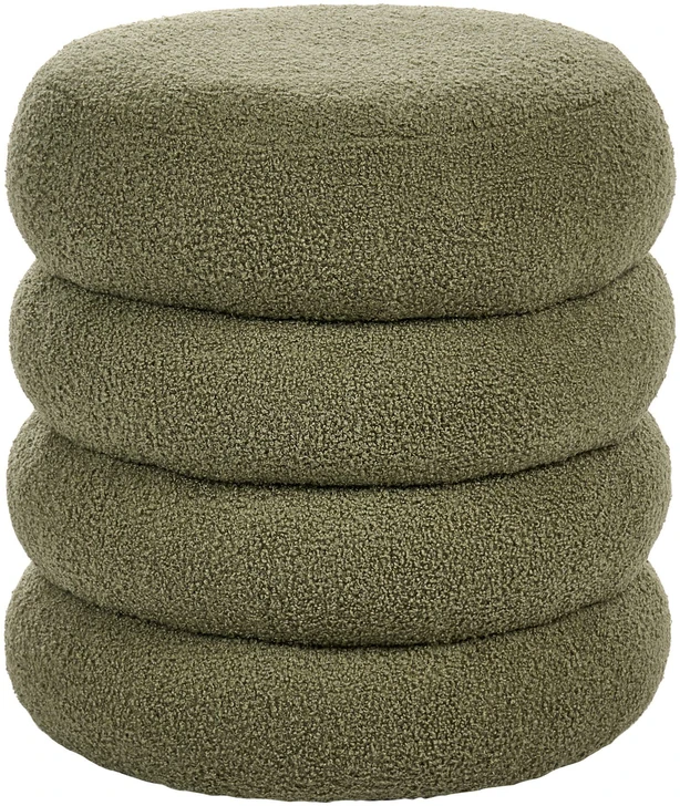 Beliani Pufas SUMPTER Boucle žalias