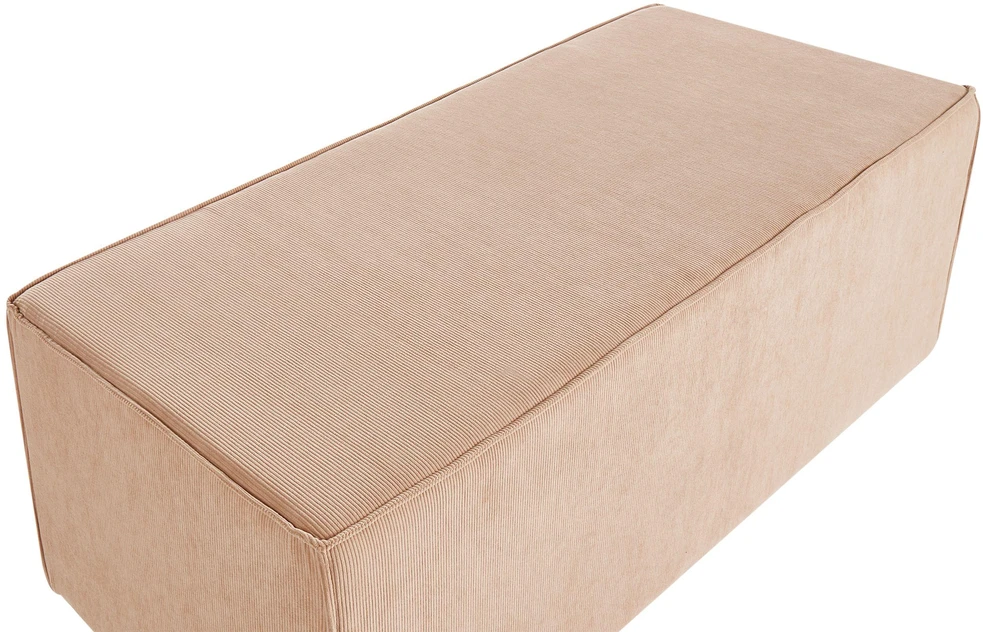Beliani Pufas VINITA velvetinis smėlio spalvos