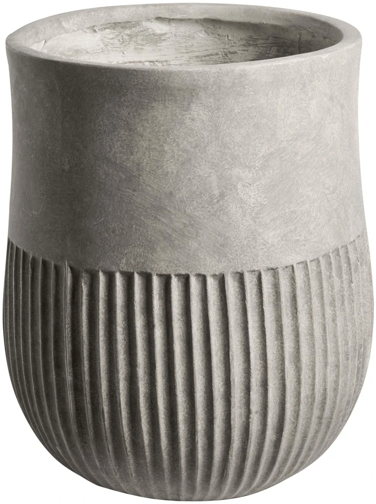 Beliani PYLAROS vazonas 36 cm pilkas