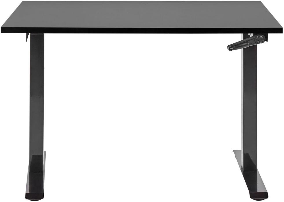 Beliani Rankiniu būdu reguliuojamas stalas DESTINES juodas 120 cm 72 cm