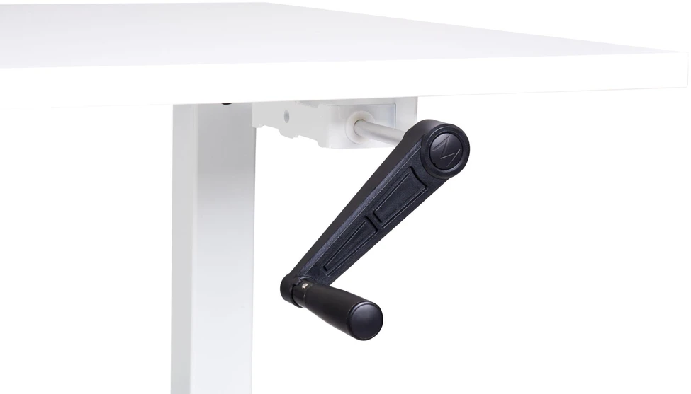 Beliani Rankiniu būdu reguliuojamas stalas DESTINES 120 cm, 72 cm, baltas