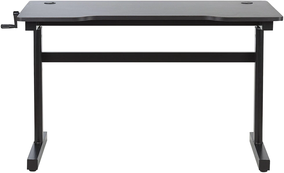Beliani Rankiniu būdu reguliuojamas žaidimų stalas DURBIN juodas 120 cm 60 cm RGB LED