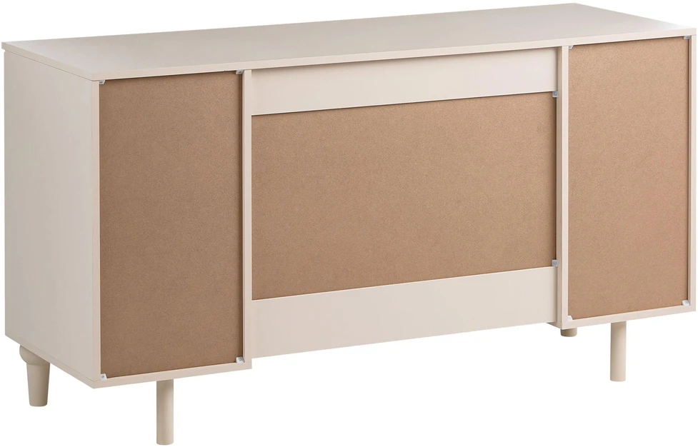 Beliani Rašomasis stalas ARVANI šviesiai smėlio spalvos 140 cm 50 cm