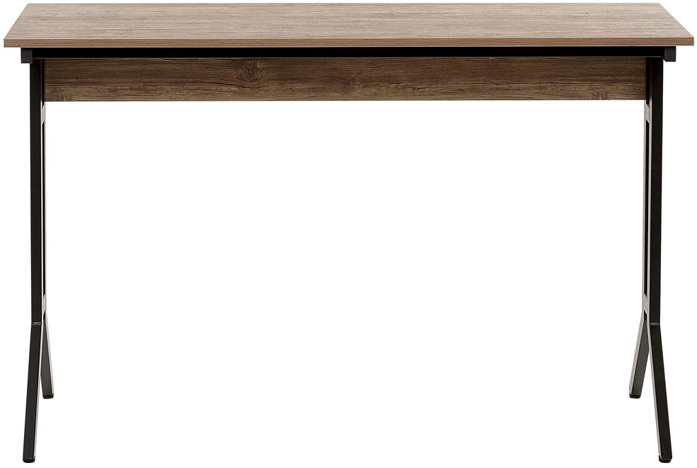 Beliani Rašomasis stalas CREEK tamsiai rudas 120 cm 48 cm