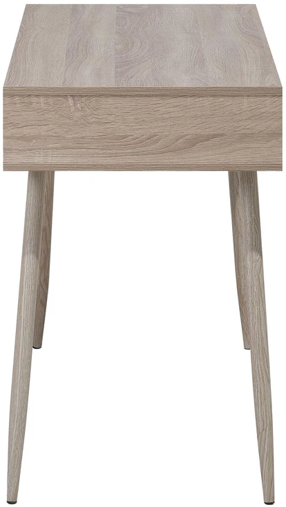 Beliani Rašomasis stalas DEORA, šviesiai rudas, 100 cm x 48 cm, su stalčiais