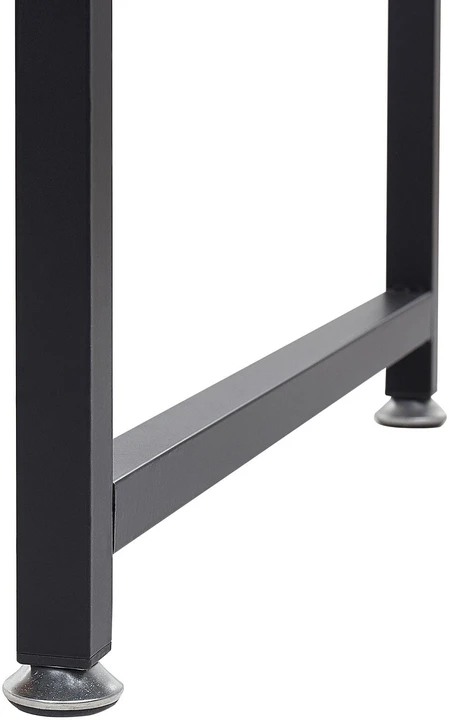 Beliani Rašomasis stalas DESE rudas/baltas 120 cm 60 cm