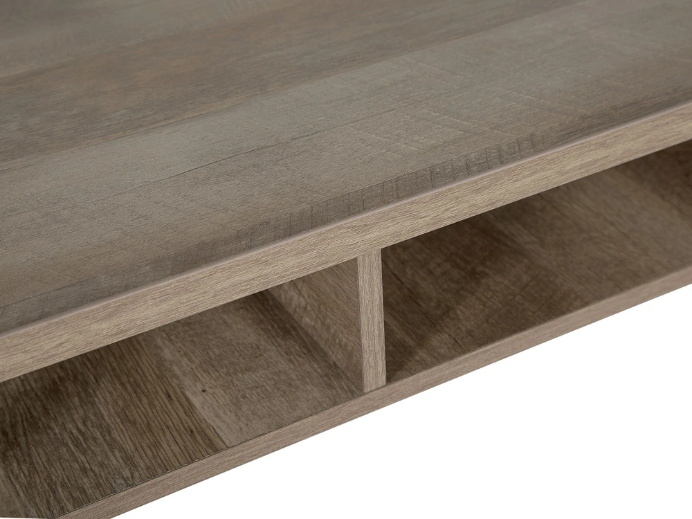 Beliani Rašomasis stalas FORRES, 120 × 60 cm, rudas ir juodas