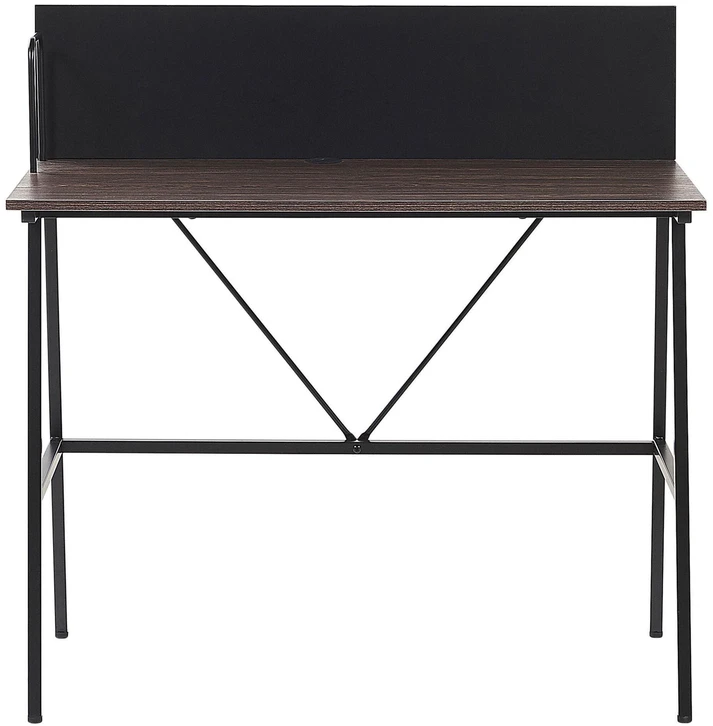 Beliani Rašomasis stalas „HASTINGS“, 100 × 52 cm, rudas / juodas