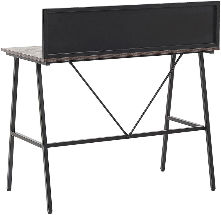 Beliani Rašomasis stalas „HASTINGS“, 100 × 52 cm, rudas / juodas