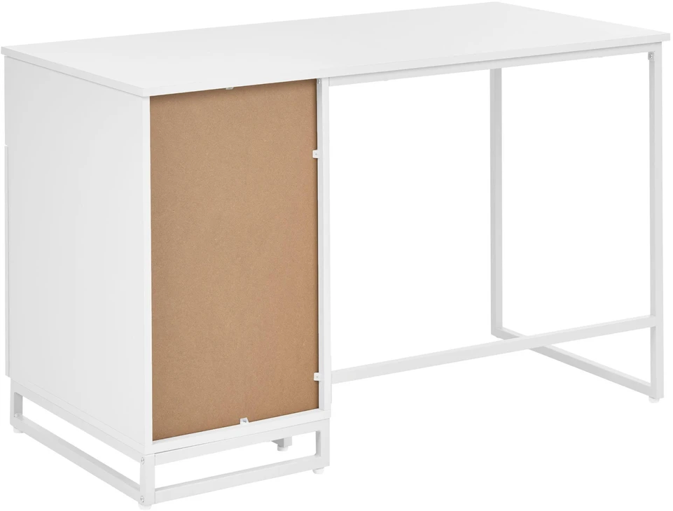 Beliani Rašomasis stalas LEXTON baltas 120 cm 60 cm