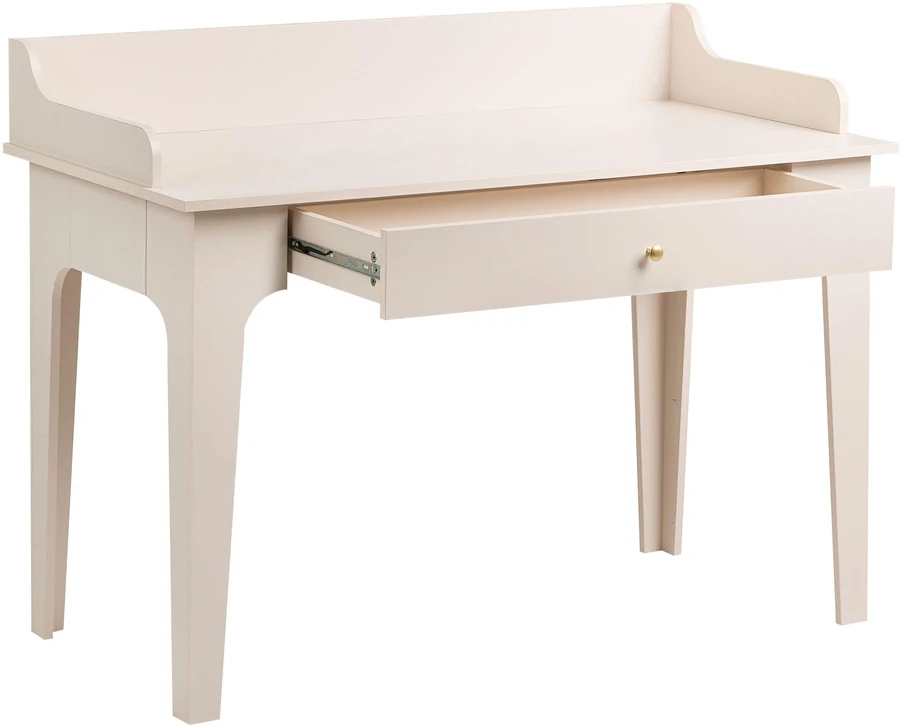 Beliani Rašomasis stalas MONTIRA šviesiai smėlio spalvos 118 cm 60 cm