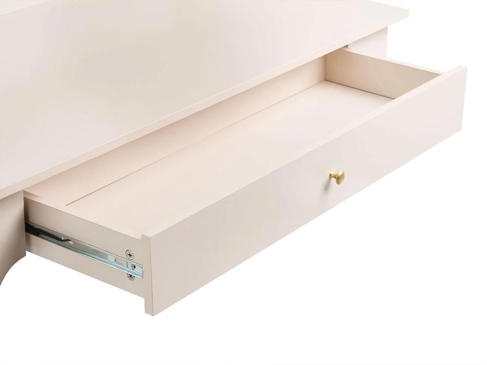 Beliani Rašomasis stalas MONTIRA šviesiai smėlio spalvos 118 cm 60 cm
