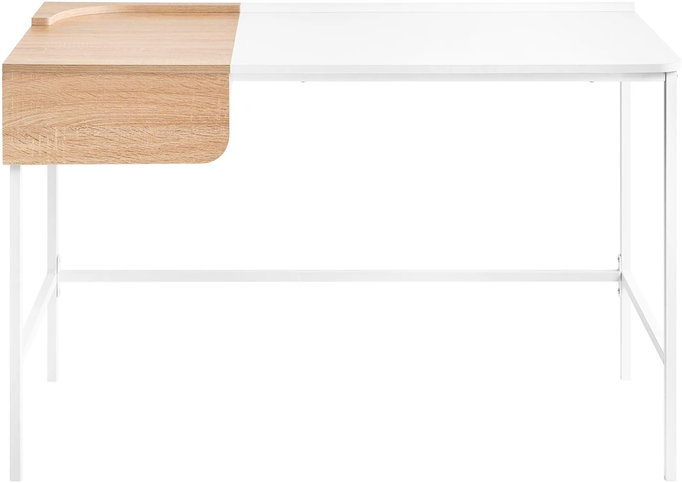 Beliani Rašomasis stalas OCATE baltas 120 cm 60 cm