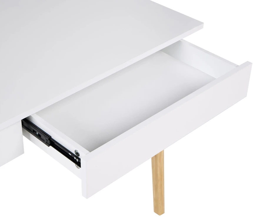 Beliani Rašomasis stalas THESLAY šviesiai rudos / baltos spalvos 120 cm 60 cm