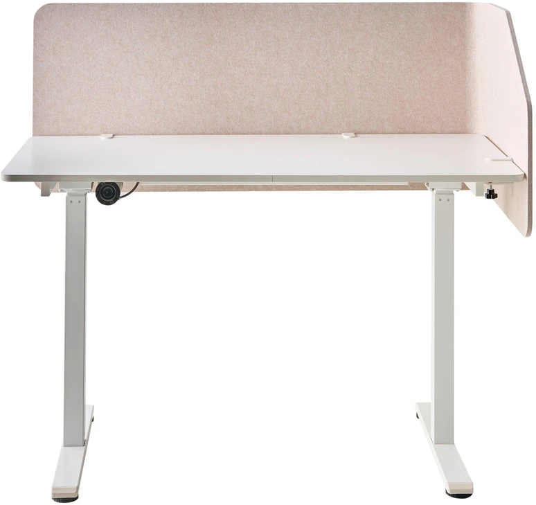 Beliani Rašomojo stalo pertvara FOLDY 120 x 50 cm, smėlio spalvos