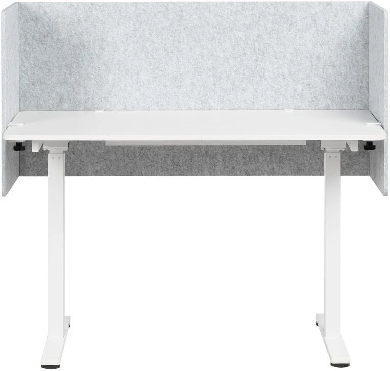 Beliani Rašomojo stalo pertvara SOLOA 210 x 61 cm pilka