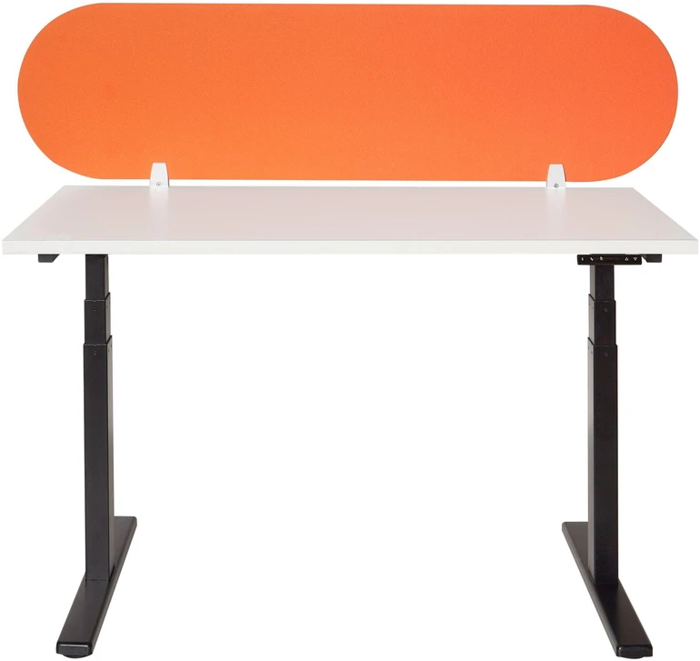 Beliani Rašomojo stalo pertvara SPARKY 160 x 40 cm, oranžinė
