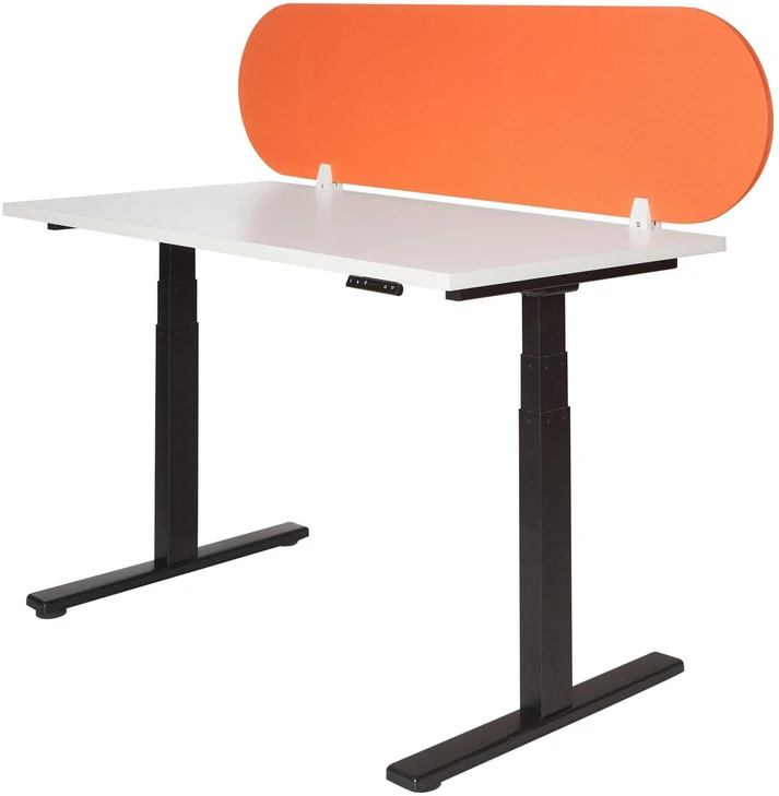 Beliani Rašomojo stalo pertvara SPARKY 160 x 40 cm, oranžinė