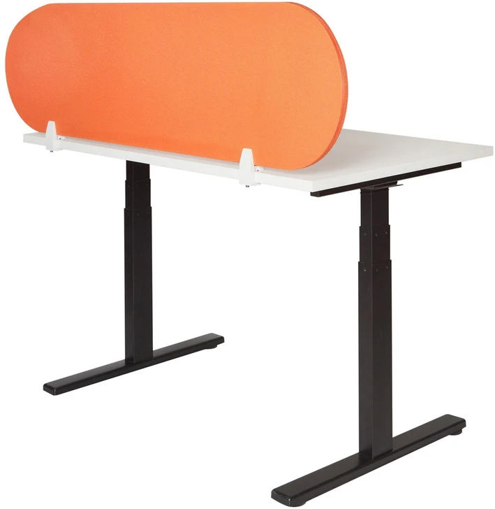 Beliani Rašomojo stalo pertvara SPARKY 160 x 40 cm, oranžinė