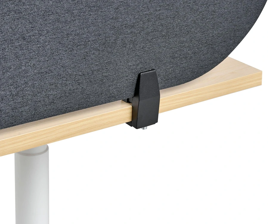 Beliani Rašomojo stalo pertvara SPARKY 180 x 40 cm tamsiai pilka