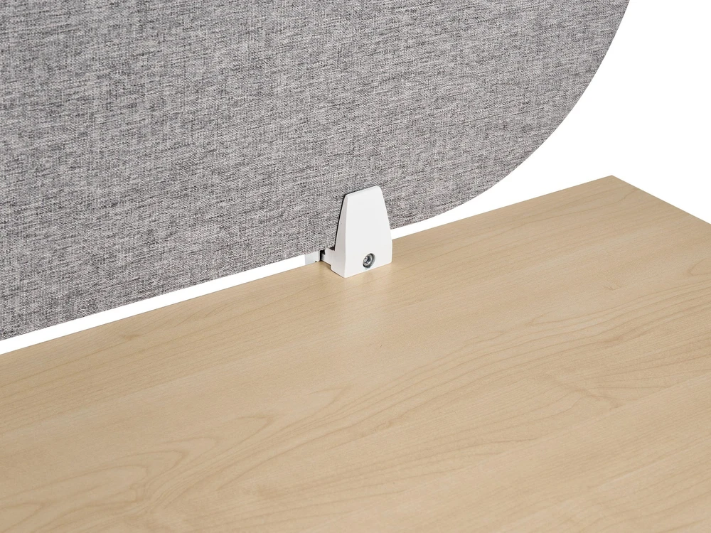 Beliani Rašomojo stalo pertvara SPARKY 180 x 40 cm šviesiai pilka