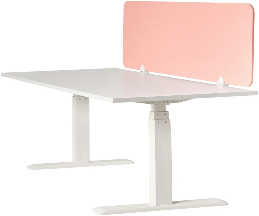Beliani Rašomojo stalo pertvara SPLIT 160 x 50 cm, persikų spalvos