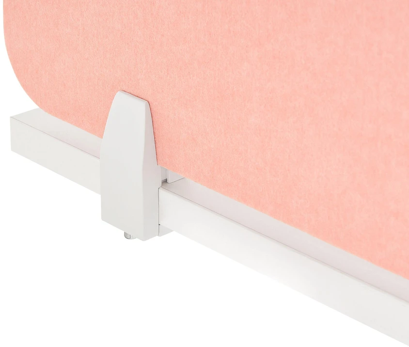 Beliani Rašomojo stalo pertvara SPLIT 160 x 50 cm, persikų spalvos