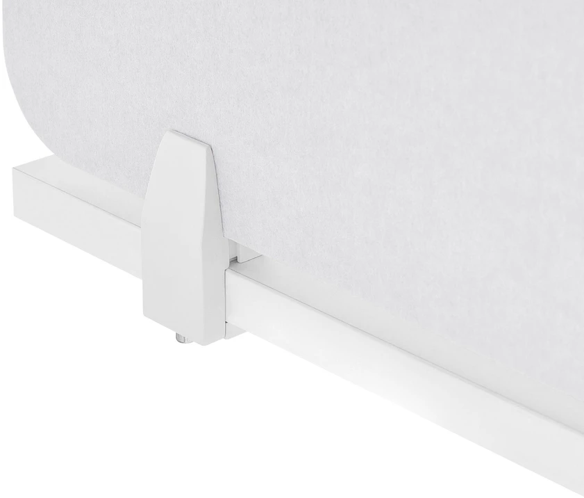 Beliani Rašomojo stalo pertvara SPLIT 180 x 50 cm, balkšva