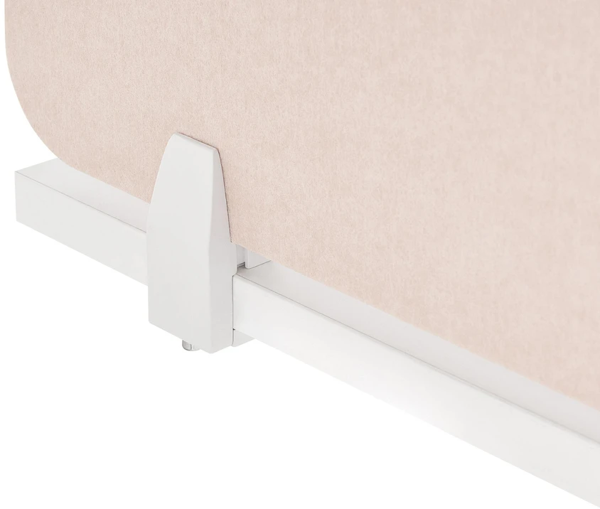 Beliani Rašomojo stalo pertvara SPLIT 180 x 50 cm smėlio spalvos