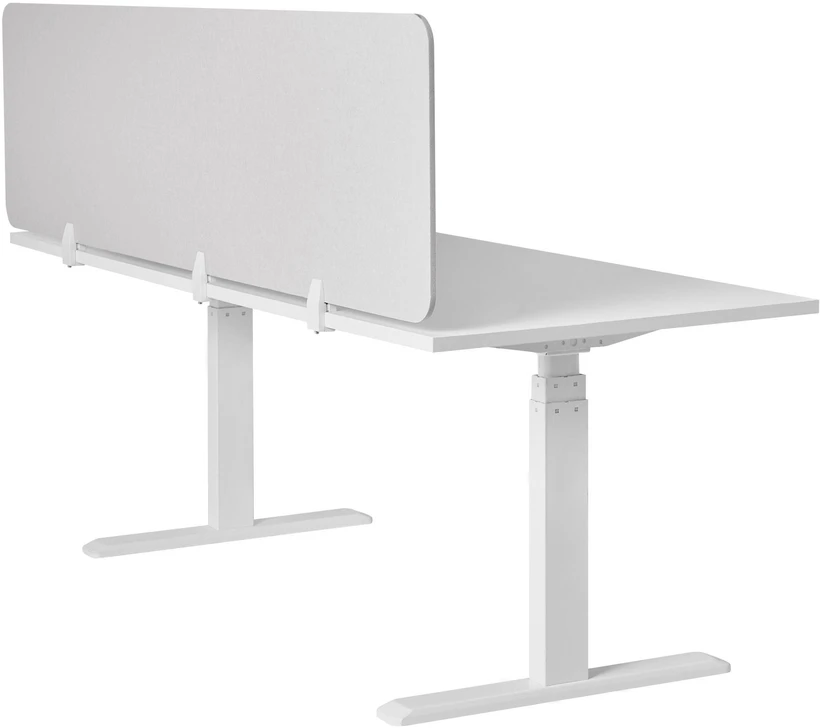Beliani Rašomojo stalo pertvara SPLIT 180 x 50 cm, balkšva